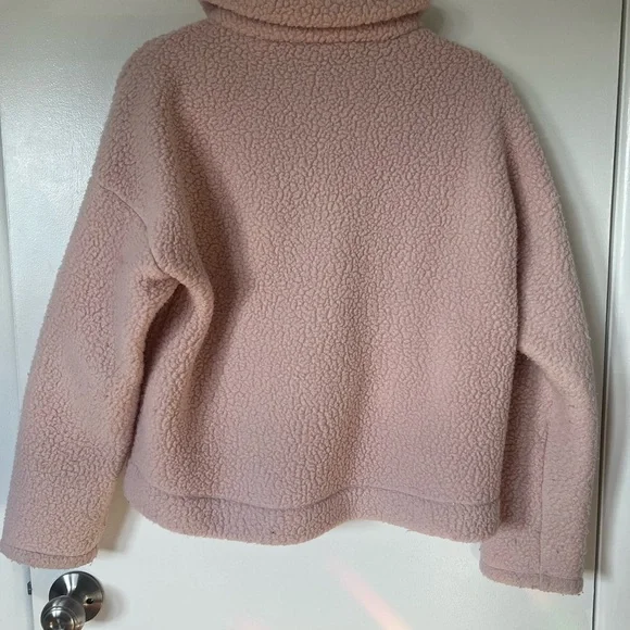J.Crew Women's Pink Fleece Jacket - Picture 4 of 10